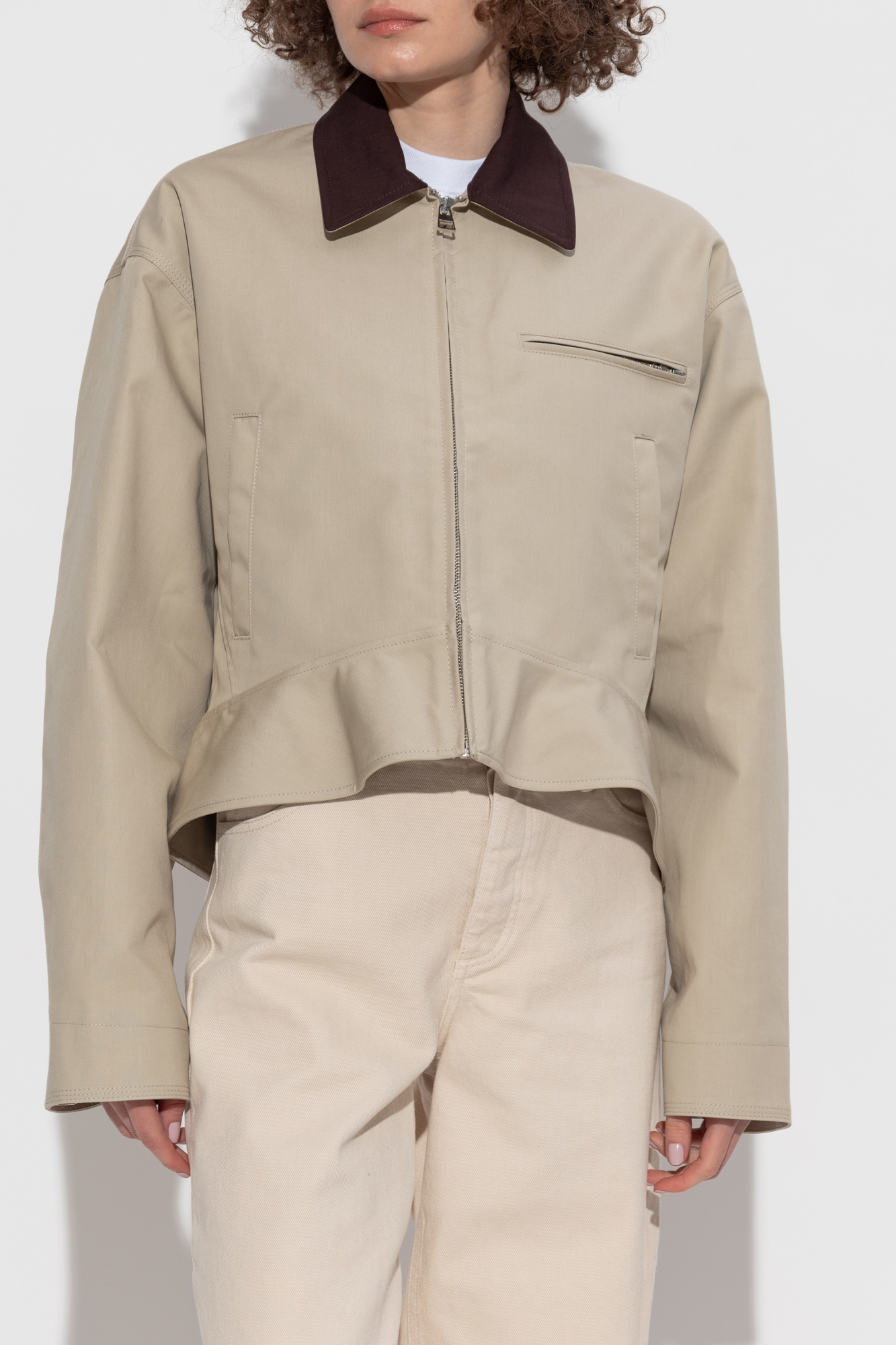 ジャケット J W ANDERSON Lilac stretch cotton blazer (JK0213PG1261 730) JW Anderson Lilac Stretch Cotton Blazer for Elegant Style